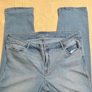 Size 20 High Rise Old Navy Women's Denim Straight Leg Jeans